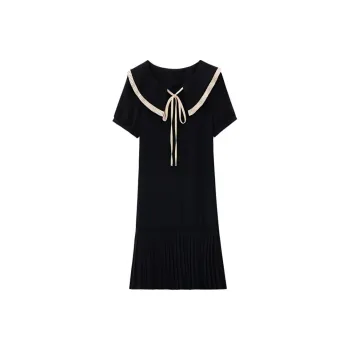 IDLE SOUL Short Sleeved Dress Women's Black