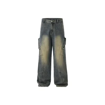 YINLEI Jeans Unisex Nostalgic Blue