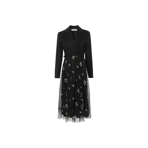 MISSSHINE Long Sleeved Dresses Women's Black