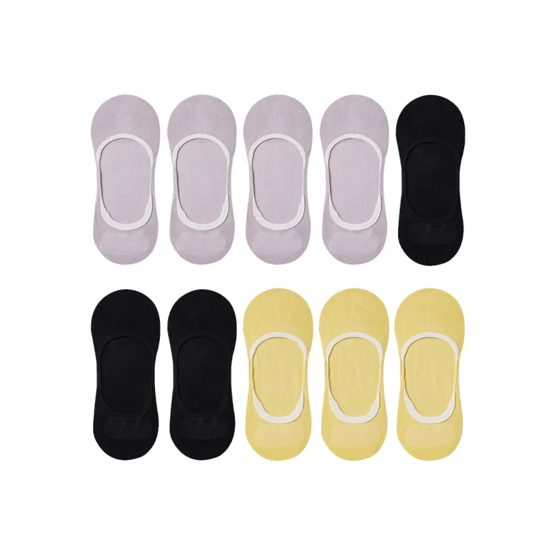 Cotton Gene No Show Socks Women's Combo Set-26