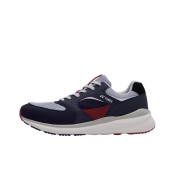 YONEX POWER CUSHION+ Mid Top Running Shoes Unisex Navy Blue Red