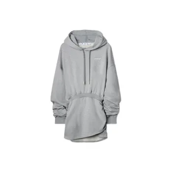 OFF-WHITE Logo-print Hoodie Dress