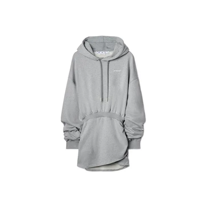 OFF-WHITE Logo-print Hoodie Dress-0