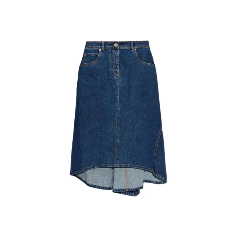 ETRO Denim Midi Skirt-0