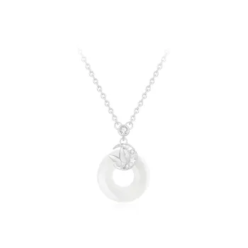 Love Link Chalcedony Jade Necklaces Women's