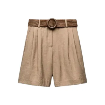 ZARA Casual Shorts Women's Medium Size Camel