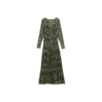SAINT LAURENT Long Sleeved Dresses Women's Multicolor
