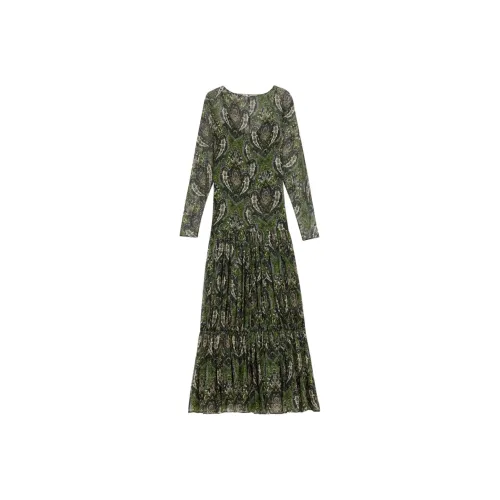 SAINT LAURENT Long Sleeved Dresses Women's Multicolor