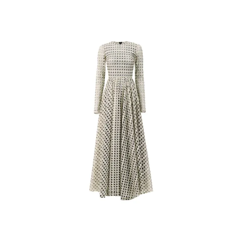 Giambattista Vall Macramé Silk Gown-0