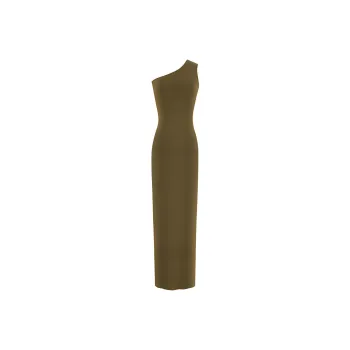 SAINT LAURENT One-Shoulder Maxi Dress