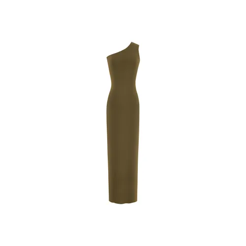 SAINT LAURENT One-Shoulder Maxi Dress