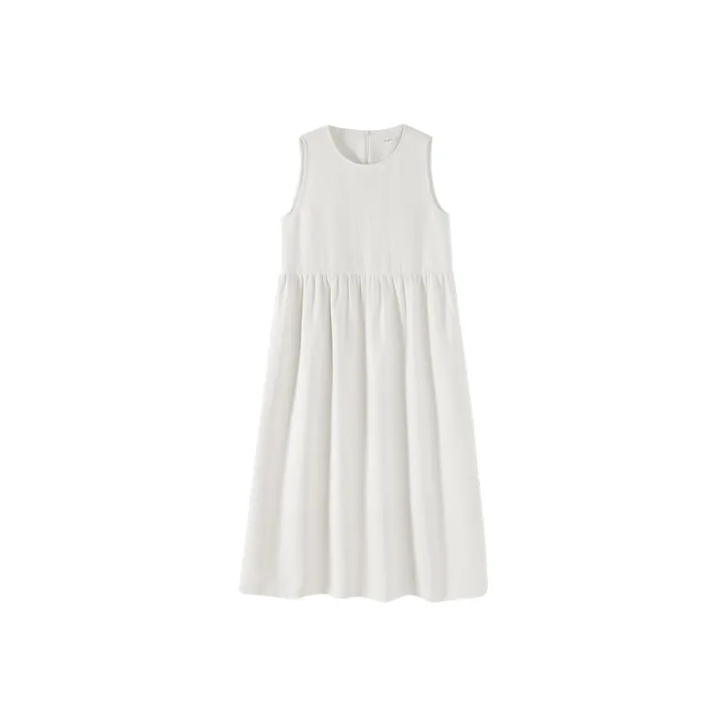 Hacikis Sleeveless Dress Women's Wengeri White-0