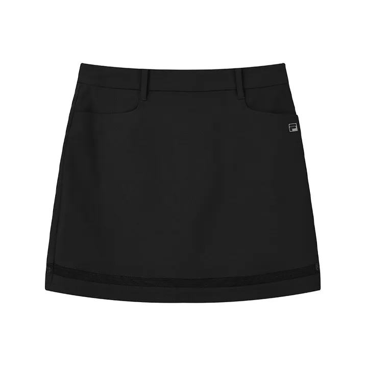 FILA Casual Short Skirts Women's Pitch Black-0
