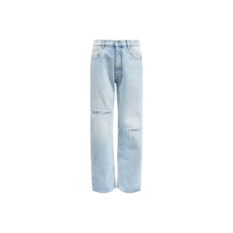 MM6 Maison Margiela Distressed effect Straight leg Jeans-0