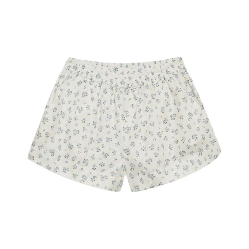 Victoria's Secret For Love & Lemons Tamren Boxer Short/Blue Casual Shorts Women's Blue-0