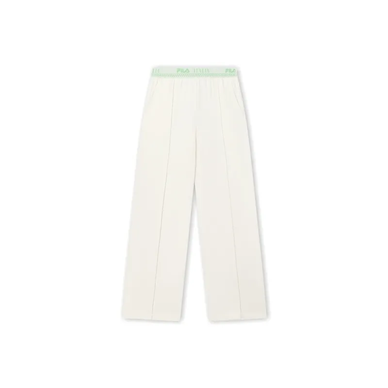 FILA Knitted Sweatpants Women's Cream White-0