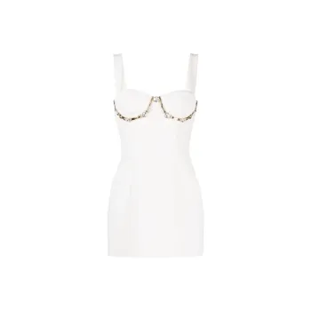 AREA Slip Dresses Women's White
