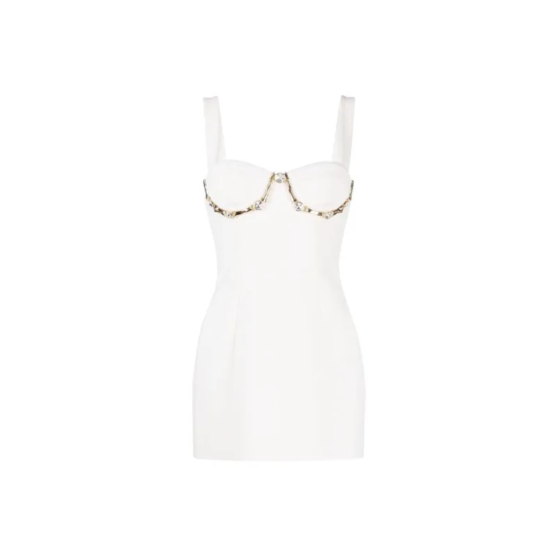 AREA Slip Dresses Women's White-0