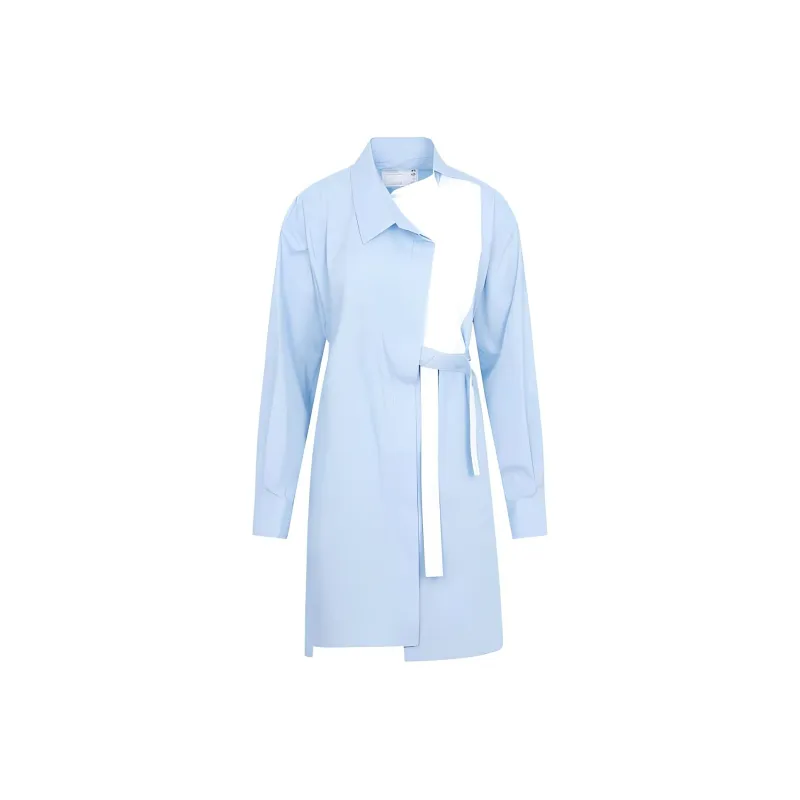 Sacai Poplin Dress 'Light Blue'-0