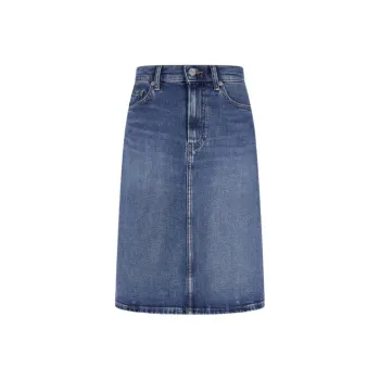 Tommy Hilfiger Denim Long Skirts Women's Denim Blue 1A8