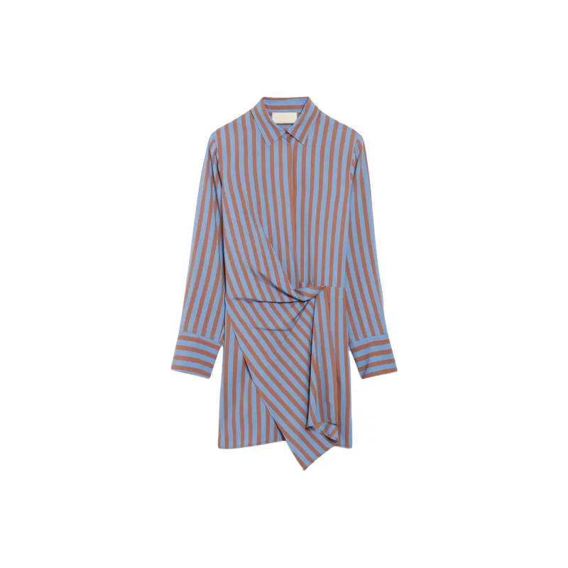 Vanessa Bruno Long Sleeved Dress Women's Blue-0