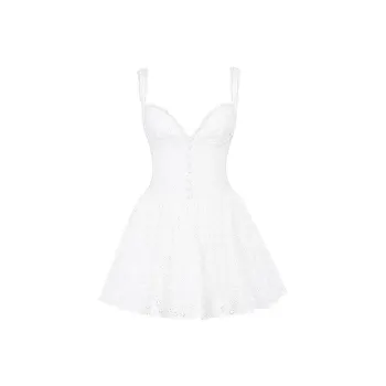 HOUSE OF CB BRIGITTE Slip Dress Women's White/White