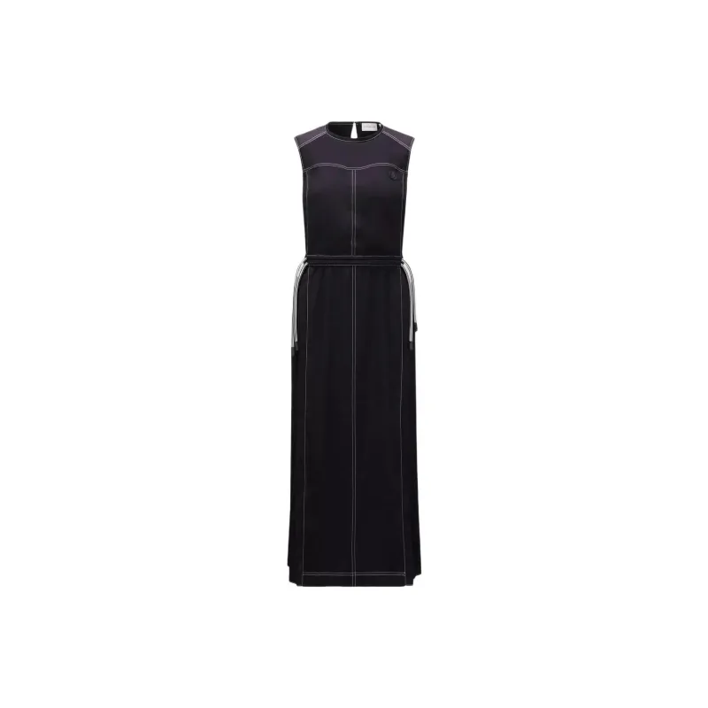 Moncler Logo patch Pleated Midi Dress-0