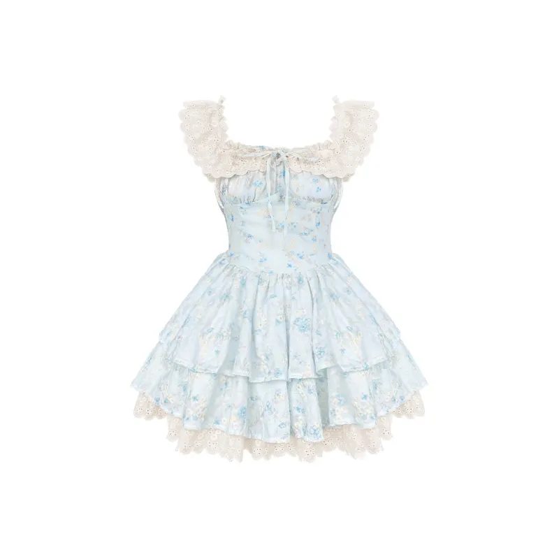 Cotton Shopping Short Sleeved Dress Women's-12