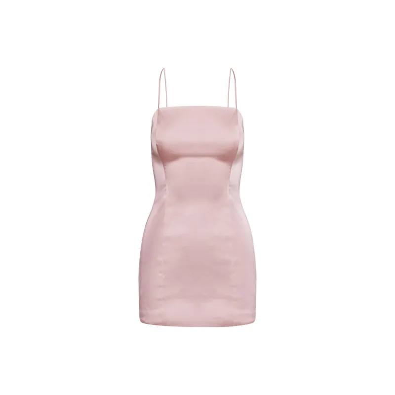 ARITZIA Ten Shimmer Satin Dress Slip Dresses Women's-5