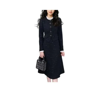GOELIA Long Sleeved Dress Women's Black
