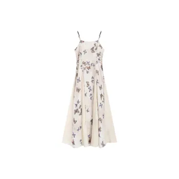 SNZX Slip Dresses Women's Butterfly Print