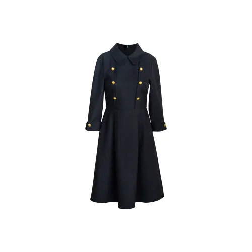 ROEYSHOUSE Long Sleeved Dress Women's Black