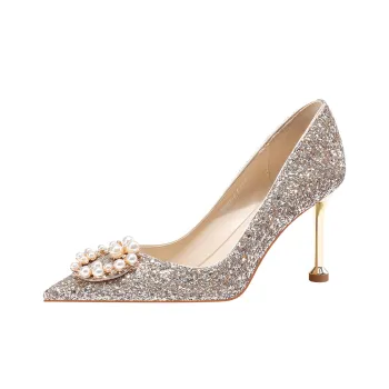 Lan Miao Slim Heel High Heels Women's Rose Gold