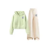 Pea Green (Starry Sky Exploration Chest Logo)+Milk White (Starry Sky Exploration Pants Logo)