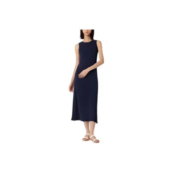 Ines De La Fressange X UNIQLO X Ines De La Fressange Sleeveless Dresses Women's Navy Blue