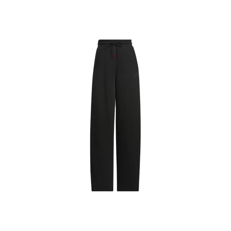 Adidas Knitted Sports Pants Women's Black-0