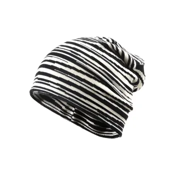 BAIJUAN Beanies Unisex Black/White