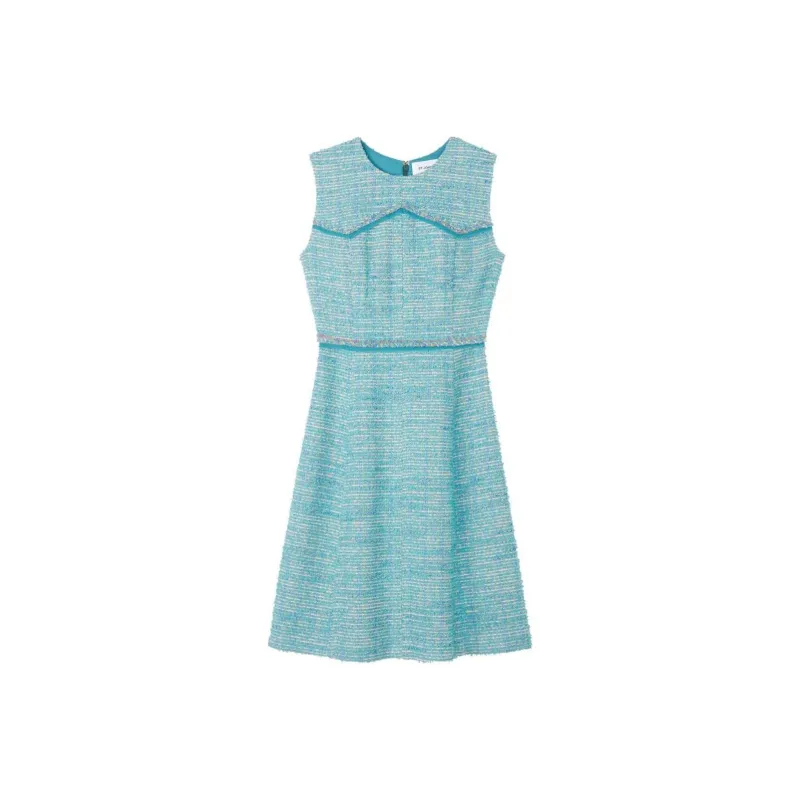 St. John A-line Tweed Minidress-0