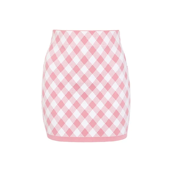 BALMAIN Casual Short Skirts Women's Pink-0