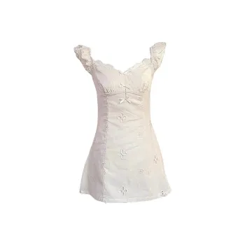JOSR Short Sleeved Dresses Women's White