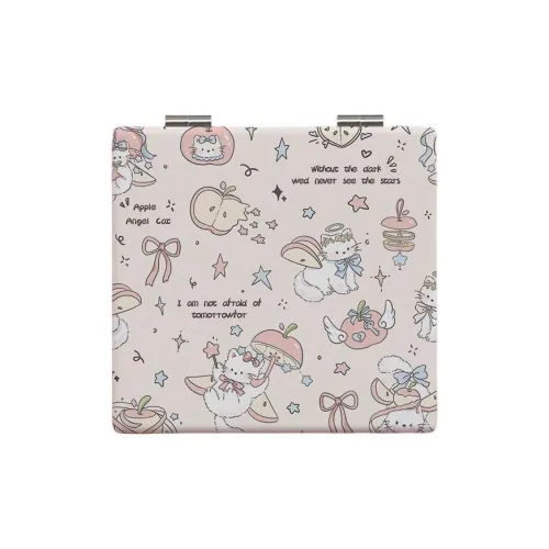 JIXUAN Foldable, Portable, And Cute Double Sided Make Up Mirrors