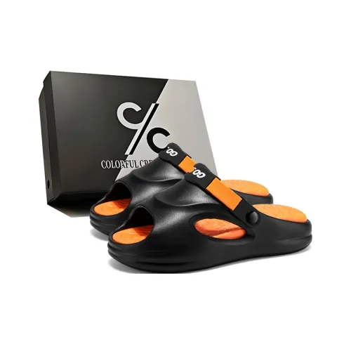 Colorful Creations EVA Slip Resistant Abrasion Resistant Odor Resistant Quiet Slide Slippers Unisex