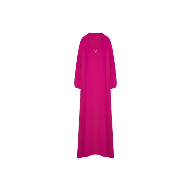 Valentino Long Sleeved Dress Women's Fuchsia-0