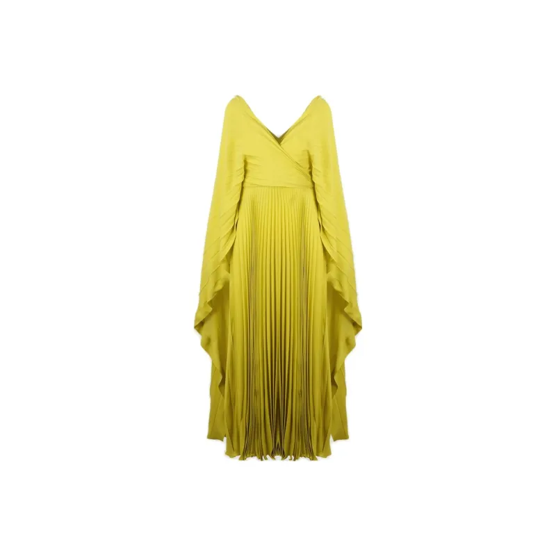Valentino Long-Sleeved Dresses Women's Yellow-0