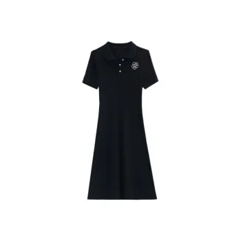 PLANE DRIFT Short Sleeved Dresses Women's Black