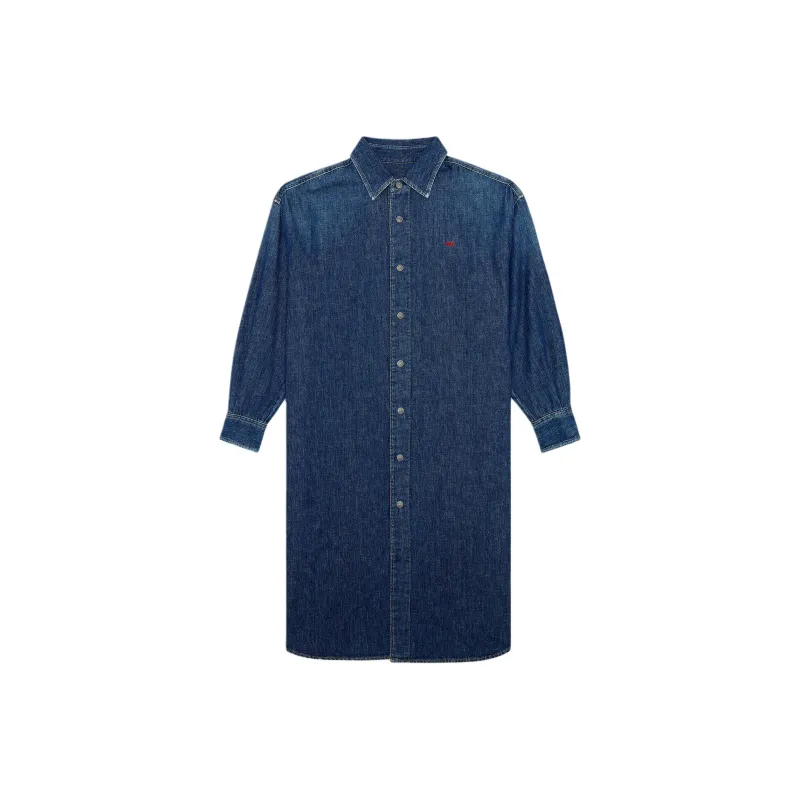 DIESEL Long Sleeved Dresses Women's Dark Blue-0