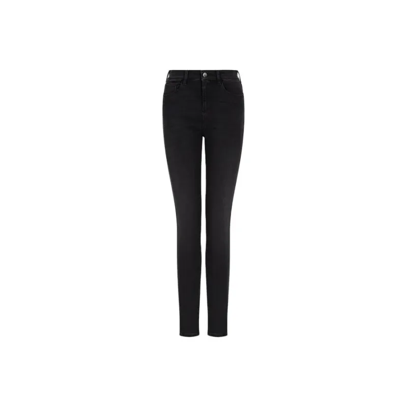 EMPORIO ARMANI J20 High waisted Super skinny Leg Jeans In Stone wash Comfort Denim-0