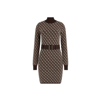 GUESS Long-Sleeved Dresses Women's Brown
