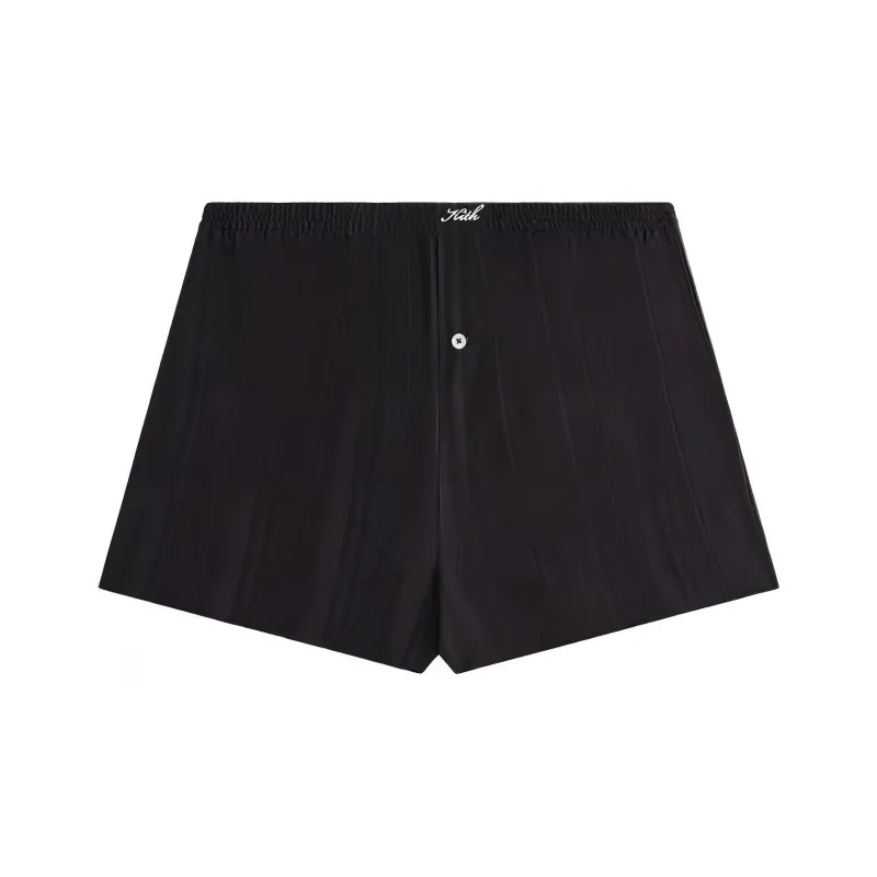 KITH Women's 2024 Summer Collection SS24 Sheer Stripe Bover Short Casual Shorts Women's Black-0