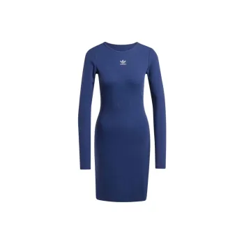 Adidas Originals Essential Long Sleeved Dress Women's Dark Blue